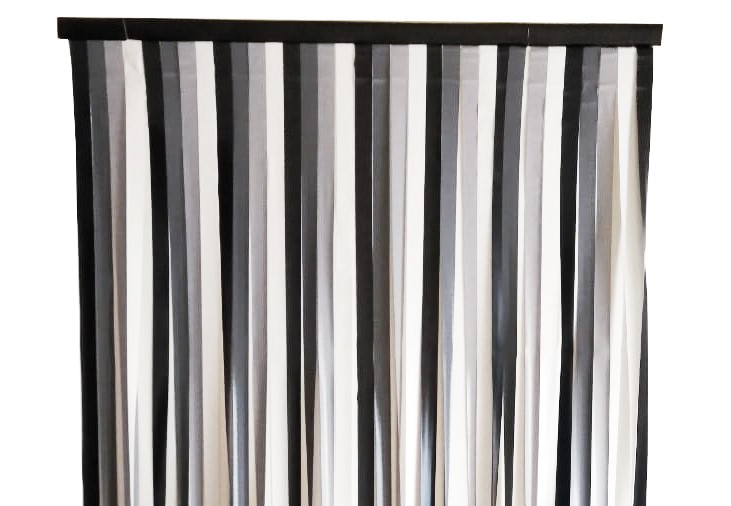 PASKI PCV ZASŁONA DRZWIOWA 100x200cm POPIELATA