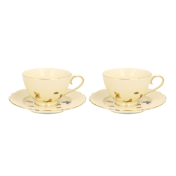 MOTYLKI CREAM ESPRESSO KOMPLET FILIŻANEK 2+2 120ml