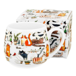 KOCI ŚWIAT LENIWE KUBEK BARYŁKA W PUDEŁKU 430ml