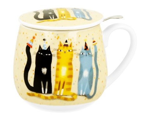 KOCI ŚWIAT PARTY KUBEK ZAPARZACZ BARYŁKA 430ml