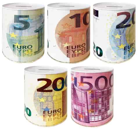 SKARBONKA METALOWA PUSZKA 13x19cm EURO