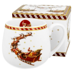 BN SANTA ON SLEIGH KUBEK BARYŁKA W PUDEŁKU 430ml