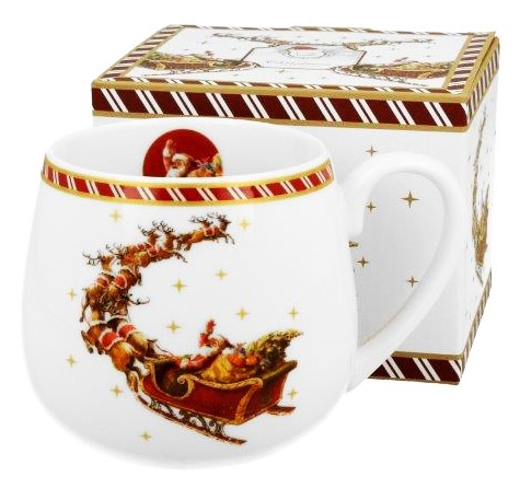BN SANTA ON SLEIGH KUBEK BARYŁKA W PUDEŁKU 430ml