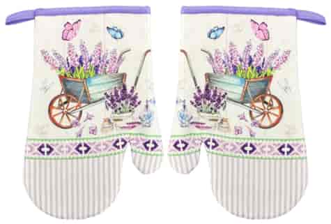 RĘKAWICE KUCHENNE MAGNES KPL 2szt LAVENDER F22S128