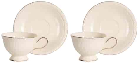 HILLARY CREAM KOMPLET FILIŻANEK 2+2 220ml