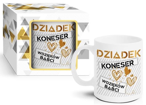 DZIEŃ DZIADKA KUBEK BOSS 300ml DZIADEK KONESER...