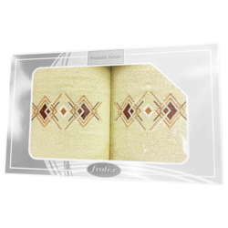 GIFT FROTEX II KPL RĘCZNIKÓW GRENO 2EL KREMOWY 4N