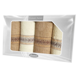 GIFT FROTEX IV KPL RĘCZNIKÓW GRENO 4EL KREM/BEŻ 2N