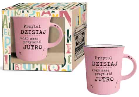 RETRO DRUK KUBEK GARNUSZEK 320ml PRZYTUL...