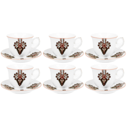 PARZENICA KOMPLET FILIŻANEK 6+6 250ml