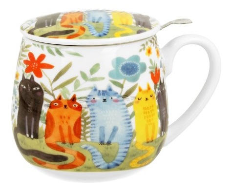 KOCI ŚWIAT OGRODOWE KUBEK ZAPARZACZ BARYŁKA 430ml