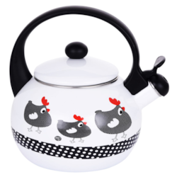 CZAJNIK EMALIA Z GWIZDKIEM 2,2L KM1032