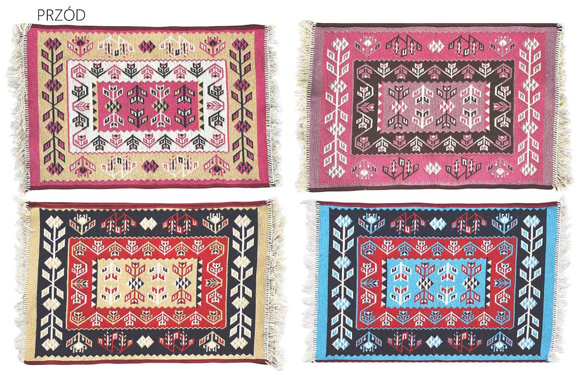 KILIM DWUSTRONNY DYWANIK   60x90cm MIX KOLOR