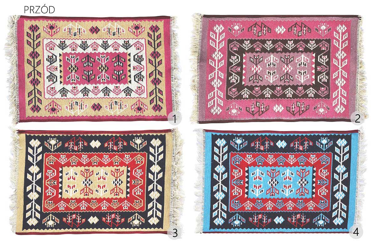 KILIM DWUSTRONNY DYWANIK  80x125cm MIX KOLOR