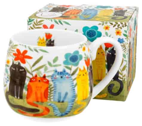 KOCI ŚWIAT OGRODOWE KUBEK BARYŁKA W PUDEŁKU 430ml