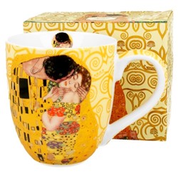 GUSTAV KLIMT THE KISS ECRU KUBEK KUBAS 1000ml