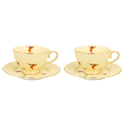 KOLIBRY CREAM KOMPLET FILIŻANEK 2+2 260ml