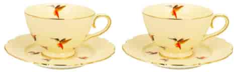 KOLIBRY CREAM KOMPLET FILIŻANEK 2+2 260ml