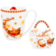 BN SANTA ON SLEIGH KUBEK 360ml + OPAK Z RĄCZKĄ