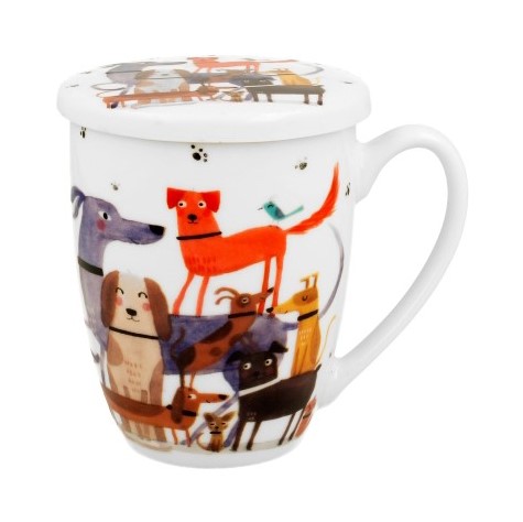 PSI ŚWIAT NA SPACERZE KUBEK ZAPARZACZ 360ml