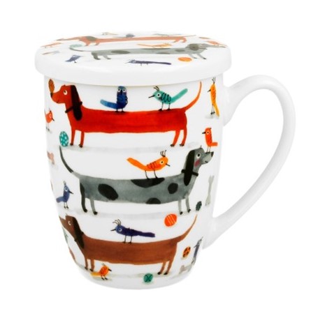 PSI ŚWIAT DŁUGIE PSY KUBEK ZAPARZACZ 360ml