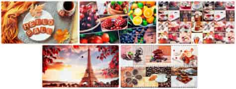 MATA NA STÓŁ VITA 58x98cm CIENKA MIX DWUSTRONNA