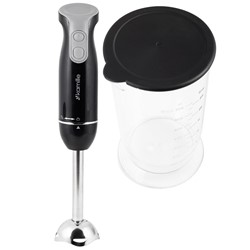 BLENDER RĘCZNY 400W + POJEMNIK 700ml KM6745 CZARNY