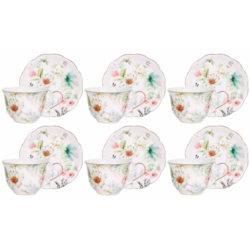 MARCELINA KOMPLET FILIŻANEK 6+6 270ml