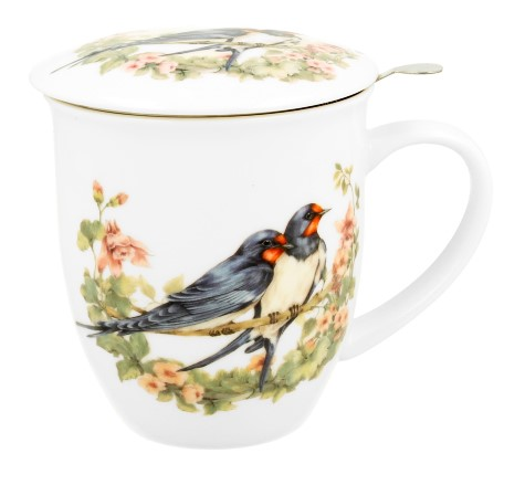 JASKÓŁKI KUBEK ZAPARZACZ W PUDEŁKU 400ml