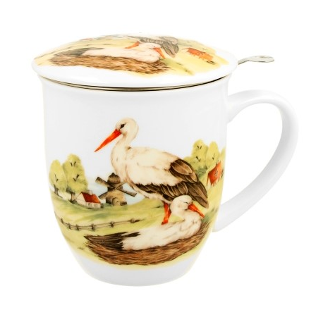 BOCIANY KUBEK ZAPARZACZ W PUDEŁKU 400ml