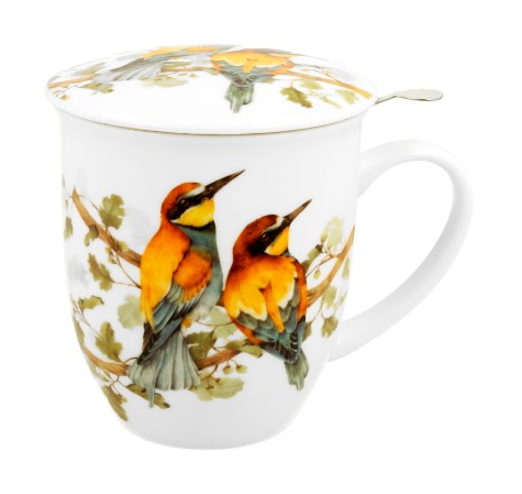 ŻOŁNY KUBEK ZAPARZACZ W PUDEŁKU 400ml