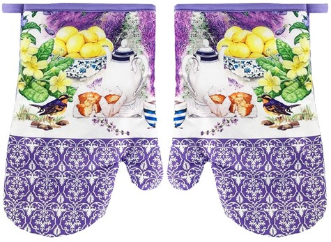 RĘKAWICE KUCHENNE MAGNES KPL 2szt LAVENDER F20A802