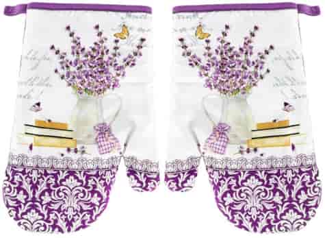 RĘKAWICE KUCHENNE MAGNES KPL 2szt LAVENDER FS11