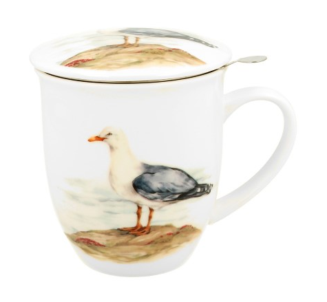 MEWA SREBRZYSTA KUBEK ZAPARZACZ W PUDEŁKU 400ml