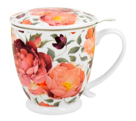 SPRING ROSES WHITE KUBEK ZAPARZACZ NA STOPCE 500ml