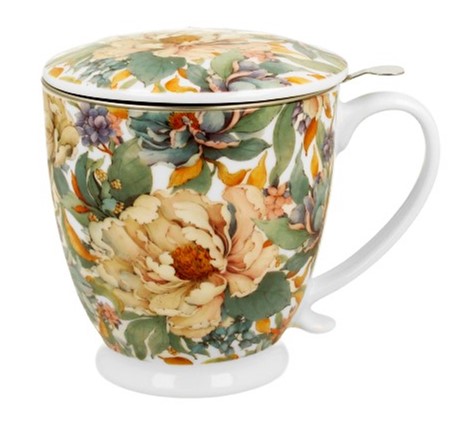 PEONY WHITE KUBEK ZAPARZACZ NA STOPCE 500ml