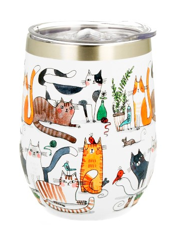 KOCI ŚWIAT LENIWE KUBEK TERMICZNY 330ml