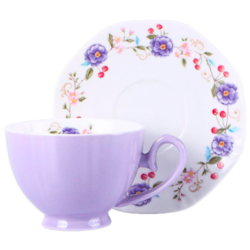 MELANIA FILIŻANKA ZE SPODKIEM 1+1 250ml BOX PCV