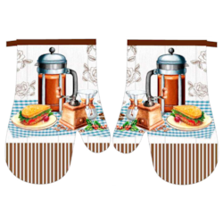 RĘKAWICE KUCHENNE MAGNES KPL 2szt COFFEE F22A1110B