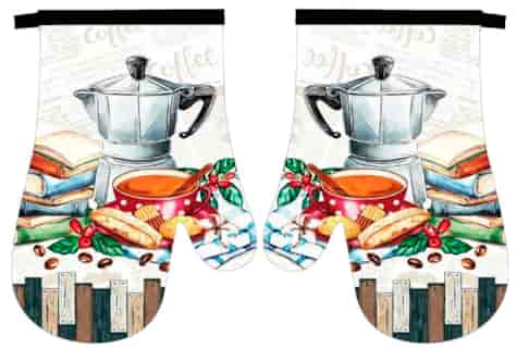 RĘKAWICE KUCHENNE MAGNES KPL 2szt COFFEE F23S219