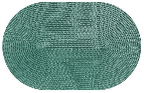 MATA DEKORA NA STÓŁ OWAL 43x28cm ZIELONY CIEMNY