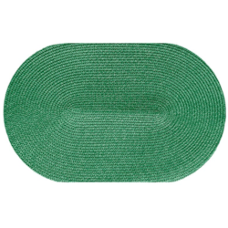 MATA DEKORA NA STÓŁ OWAL 43x28cm ZIELONY CIEMNY