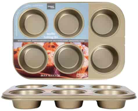 GOLD BLACHA DO MUFFINEK 26,5x18,5x6,5cm 22277494