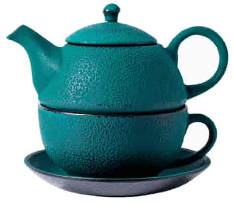 GIFT CZAJNICZEK ŻELIWNY Z FILIŻANK 400ml 3EL OLIVE