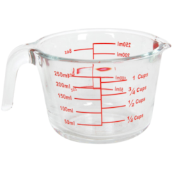 POJEMNIK SZKLANY Z MIARKĄ  250ml 22277578