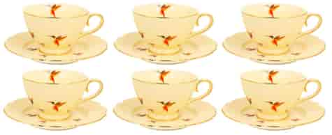 KOLIBRY CREAM KOMPLET FILIŻANEK 6+6 260ml