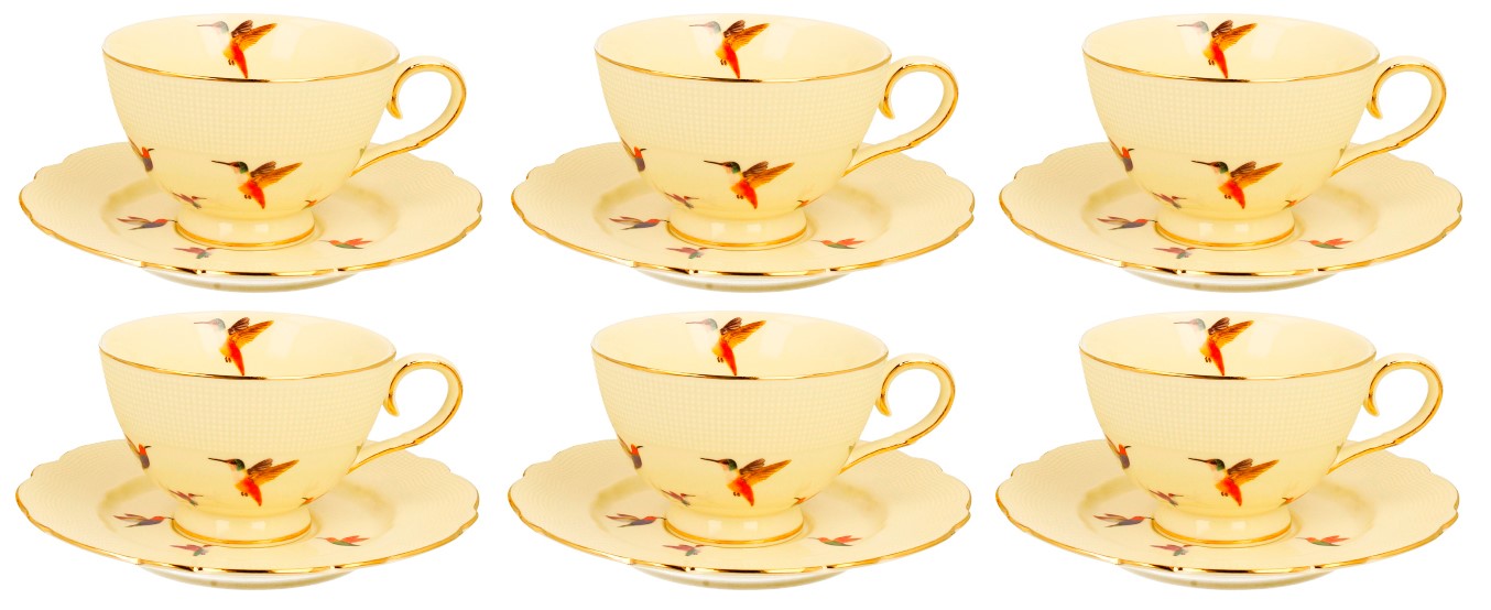 KOLIBRY KOMPLET FILIŻANEK 6+6 260ml