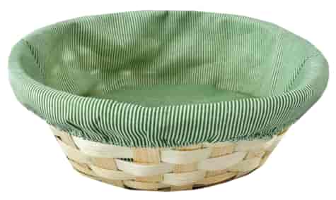 KOSZYK BAMBUS DEKORACYJNY OKRĄGŁY 25x7cm