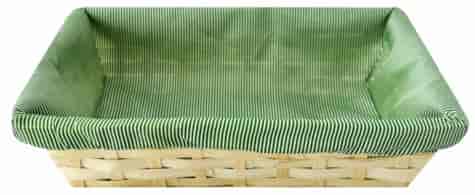 KOSZYK BAMBUS DEKORACYJNY PROSTOKĄTNY 29x21x7cm