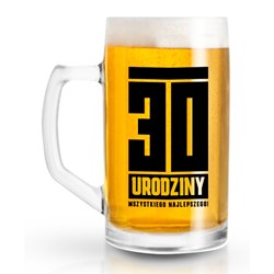 FUNNY BEER KUFEL 500ml 30 URODZINY